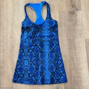 Blue Snake Print Lululemon Tank